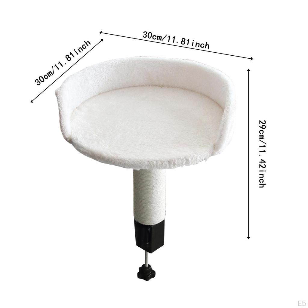 Cat Bed for Desk, Hammock, Easy To Assemble, Kitten Furniture, Soft, Stable, Elevated Seat