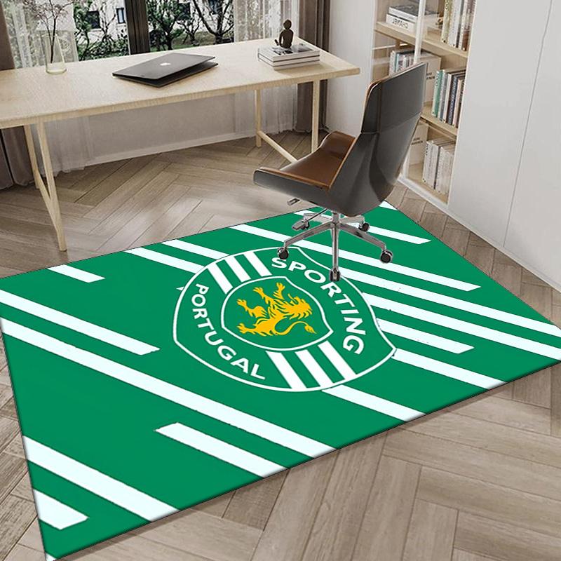 Sporting Cp Crest Emblem Area Rug Office rug, Chair Rug, Decor Carpet Livingroom bedroom Mat, Large Size Fan gifts Christmas gifts