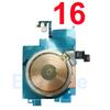 1pcs Wireless Charging Coil For iPhone 16 15 Pro Max Magnet Power Volume Button LED Flash Light Flex Charge Panel Repair Parts
