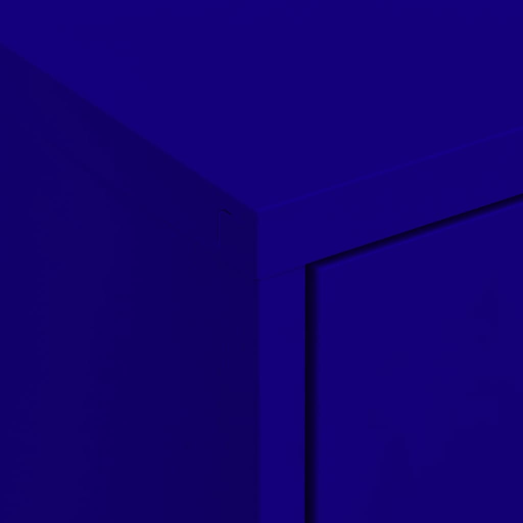 Storage Cabinet Navy Blue 80 x 35 x 101.5 cm Steel