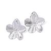 1Pair Hypoallergenic Vintage Exaggerated Flowers Stud Earrings For Women Girls Elegant Exquisite Earrings Accessories