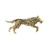 1pc Vintage Wolf Head Brooch Pin, Men's Fashion Alloy Lapel Pin, Animal Design Accessory for Suit Jacket Clothes Lapel Pin