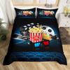Movie Theater Duvet Cover Set Cinema Ticket Bedding Set Filmstrip Comforter Cover Bedroom Decor Bedspread Cover Full Size 2/3pcs