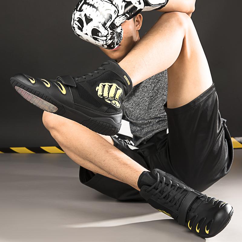 Мужская/женская боксерская борцовская обувь большого размера, легкая противоскользящая тренировочная обувь, боевая обувь, мотоциклетные ботинки