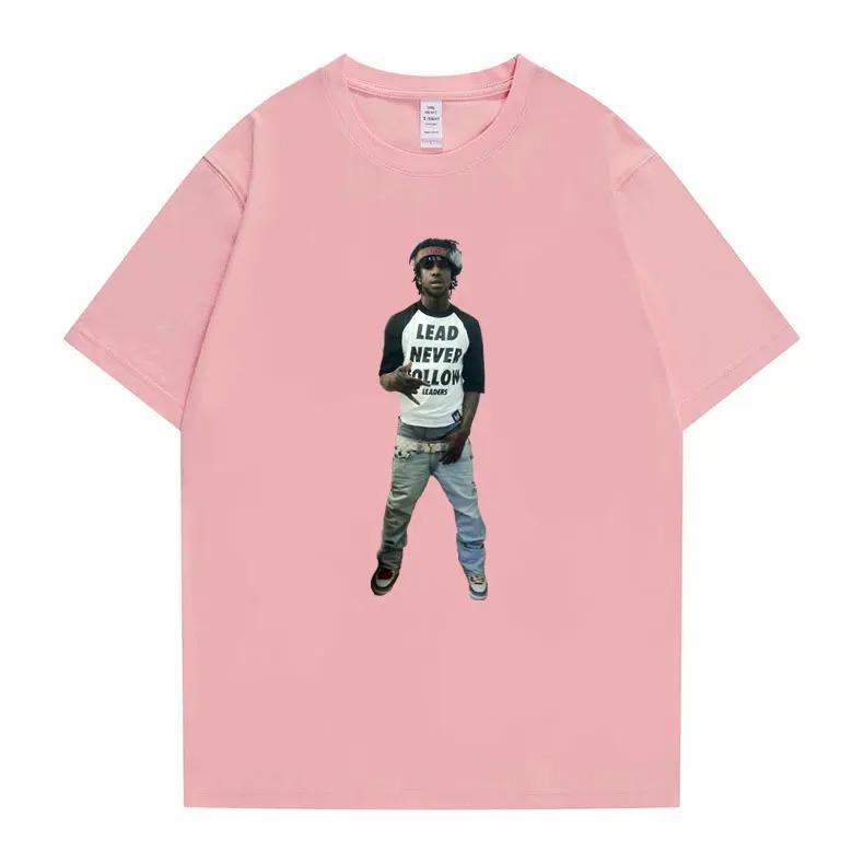Rapper Chief Keef Lead Never Follow Leaders Print Tshirt Men Hip Hop Funny Meme T Shirt Oversized Tees Male High Quality T-shirt
