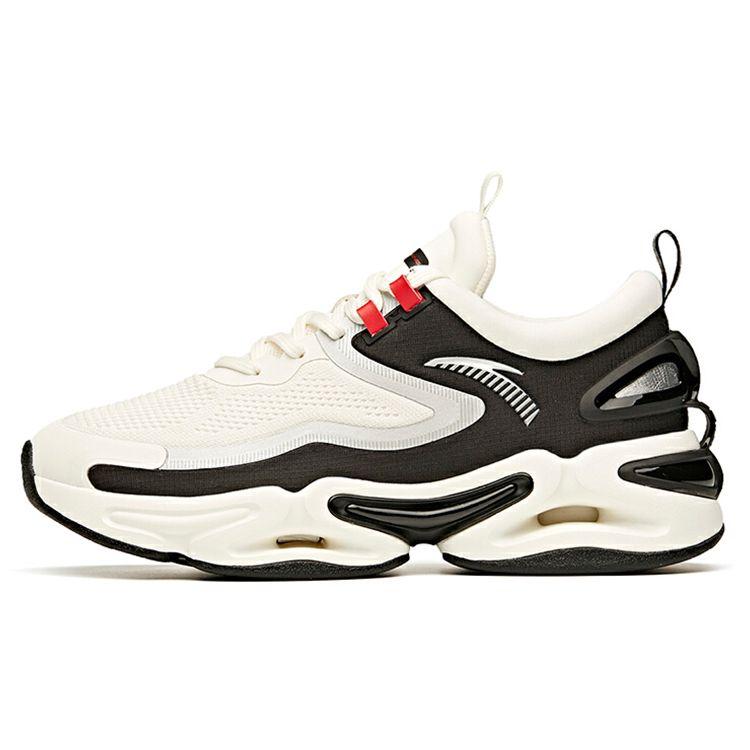 Anta Низкие беговые кроссовки мужские Белые Черные Технология X-LOOOP 912045552-1