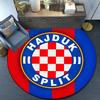 Hajduk Split Football Crest Round Rug for Livingroom,Bedroom, Palyroom, Chair Rug, Area rug, Circle Carpet, Fan Christmas gift
