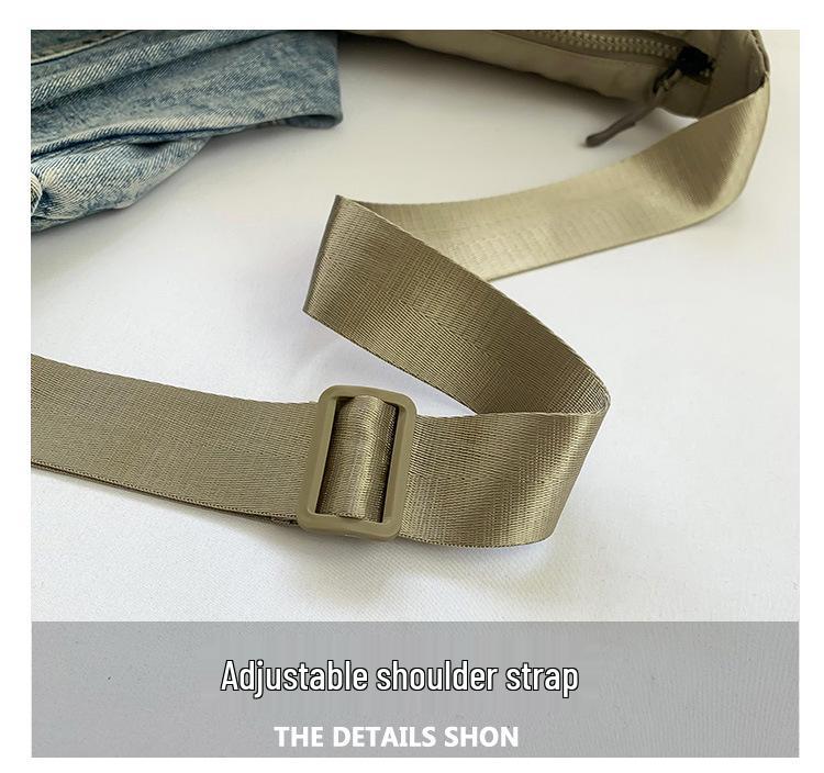 Unisex Water-Repellent Multi-Pocket Nylon Crossbody Bag