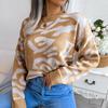 Women's Autumn and Winter Flower Long-sleeved Knit Base Sweater