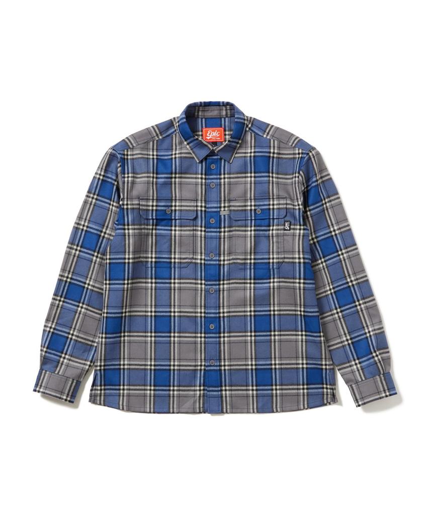 Snow Peak Tasman Merino Wool Shirt Tops Shirt Long Sleeve BLUE CH M EP-SH-26SU003 Men's Women's