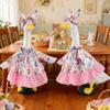 Easter Goose Outfit Clothes for 23" High Cement Plastic Goose Statue Outdoor Lawn Goose Dress And Hat Set for Garden Yard Patio Decor