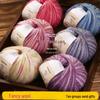 Handmade Rainbow Gradient Wool Yarn for DIY Knitting - Medium Thickness, Perfect for Children's Sweaters and Baby Projects