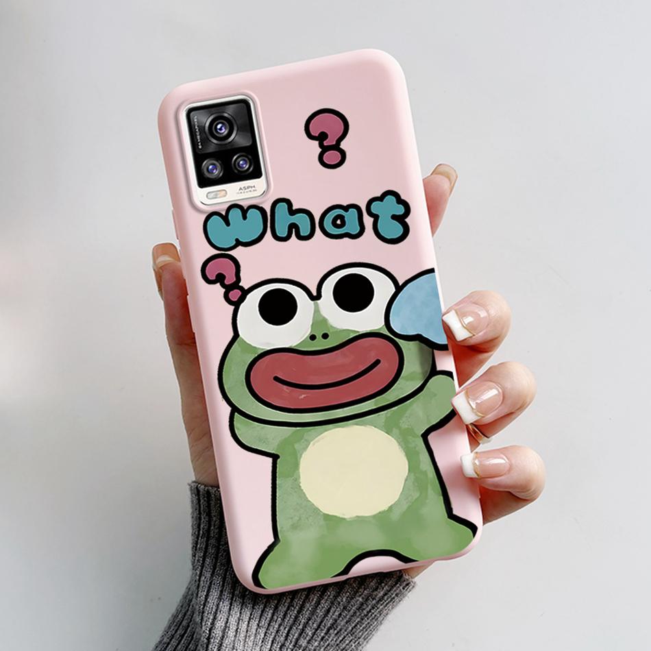 For Vivo V20 2021 Case V2040 Cute Cat Bear Frog Cover Soft Silicone Slim Phone Case For Vivo V20 V 20 VivoV20 V2025 V2024 Bags