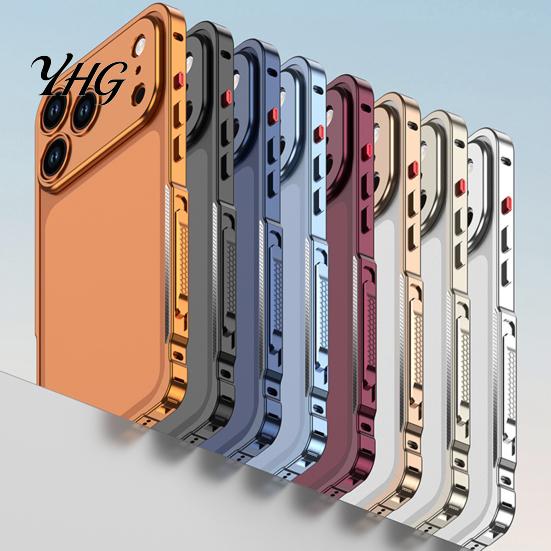 Scratch Resistant Camera Shield Metal Case for IPhone 18 Pro And Max, Slim Thin Magnetic Shockproof Bumper Cooling Frame with Detachable Lens