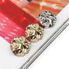10pcs Irregular Shape Garment Sewing Accessories Zinc Alloy Gold Buttons Wave Surface Buckle Fashion Metal Button Classy Snaps