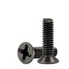 Yigu Carbon Steel Black Nickel Hardened KM Phillips Flat Head Screws M2-M4 for Electronics