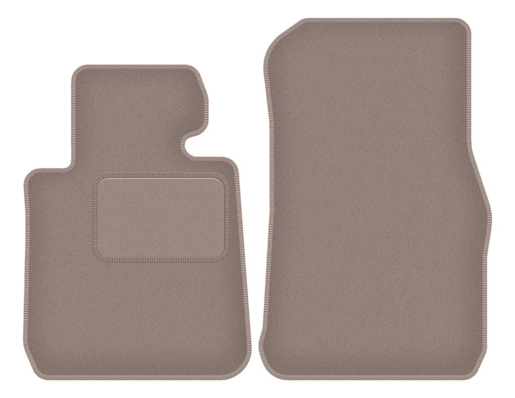 Beige front floor mats for: BMW 1 F22 coupe (2011-2019)