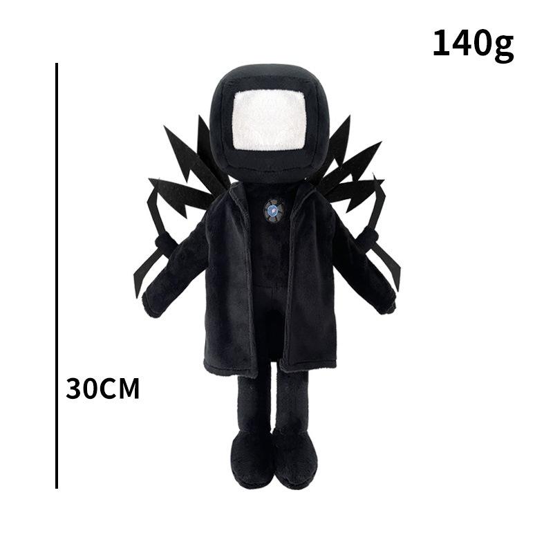 30 см Skibidi Туалет Мягкая плюшевая игрушка Монитор ТВ Фаршированные куклы Шутки игры Реквизит Забавный подарок