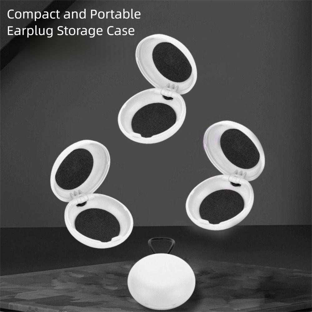 Round Shape Soundproof Earplug Box Mini Mini Earplug Case Earplug Storage Box  Jewelry Organizer