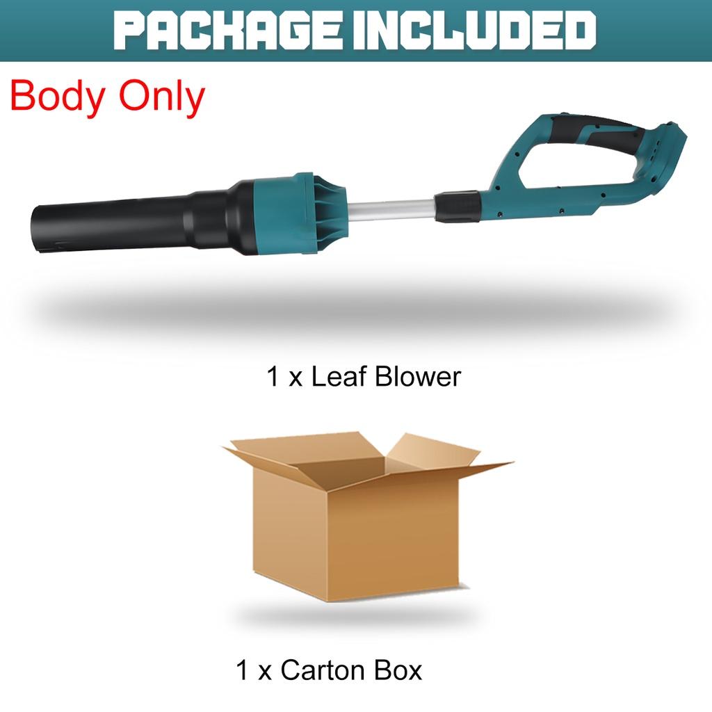 Беспроводной бесщеточный электрический воздуходув 27000 об/мин, всасывающий воздуходув для листьев, пылесос для ПК, сборник для аккумулятора 18 В, 3000 Вт