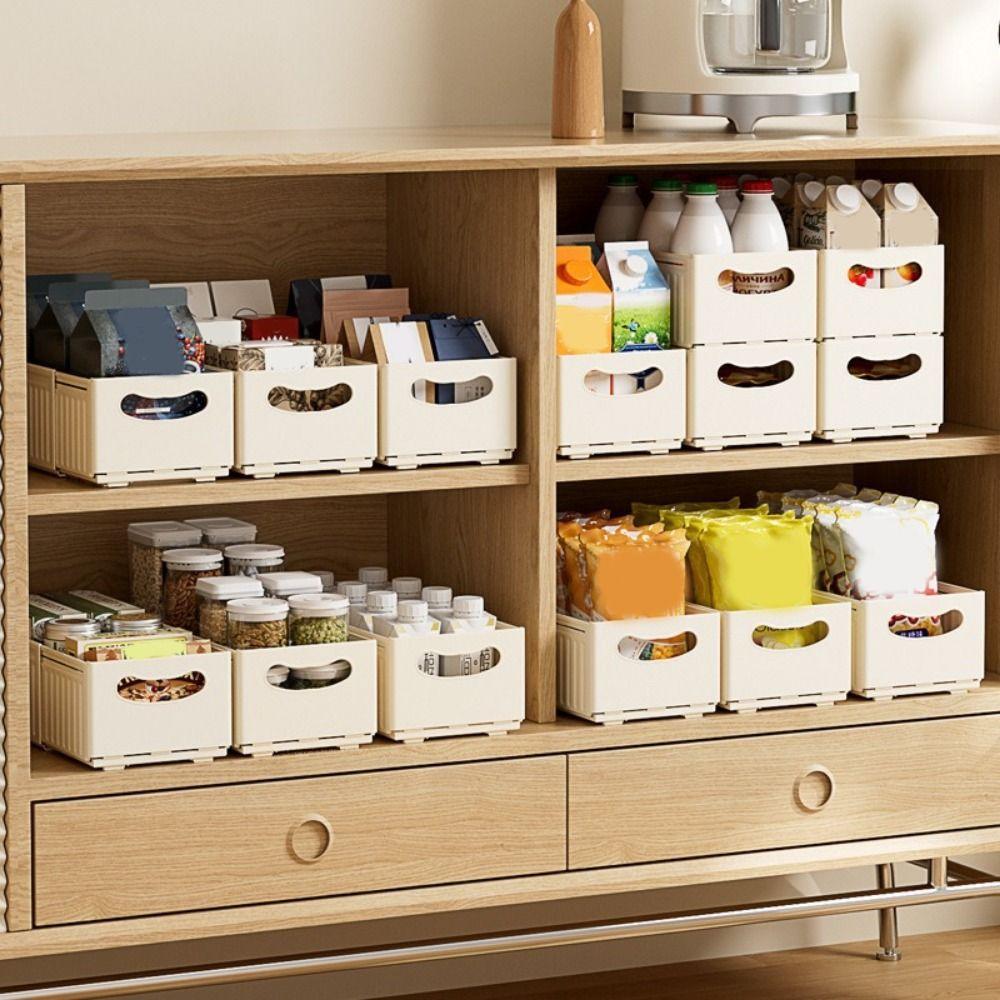 Stackable Expandable Storage Box Adjustable Drawer Storage Box Cabinet Storage Bins  Bathroom