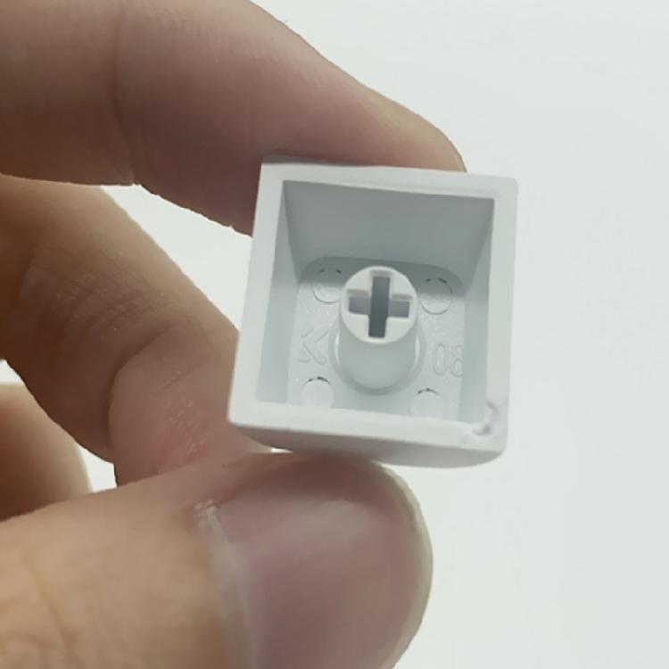 64Key Blank Keycaps, Thick PBT White Keycaps for Game Mechanical Keyboard Minimalistic White Keycap Set