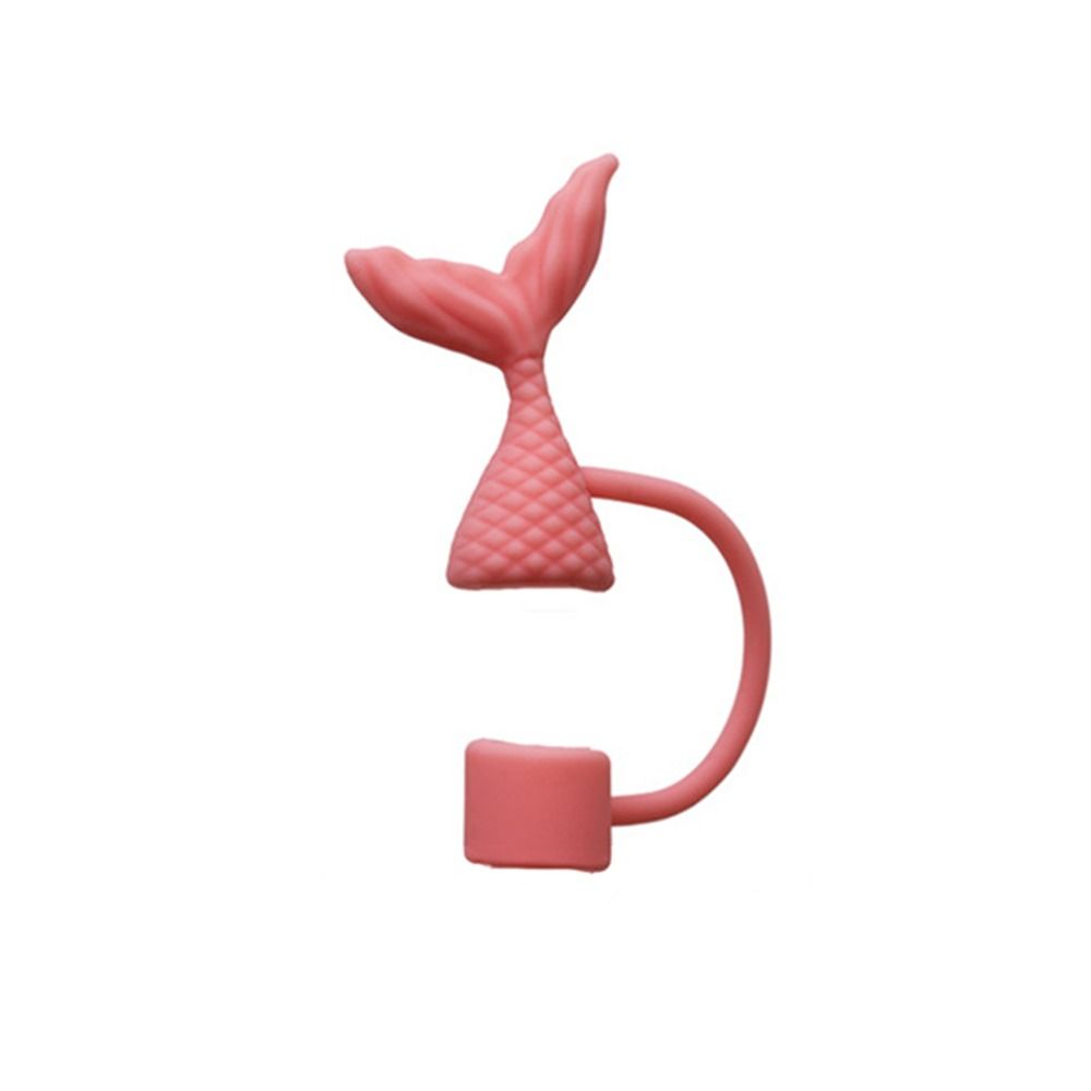 Красота рыбий хвост силиконовая соломенная крышка чехлы для соломенных кончиков для чашки Стэнли/стакана для декора вечеринки