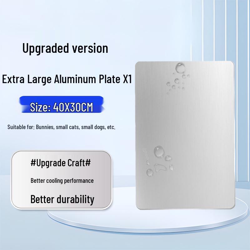 Aluminum Pet Cooling Pad for Rabbits and Hamsters - Summer Heat Relief and Insulation Sheet
