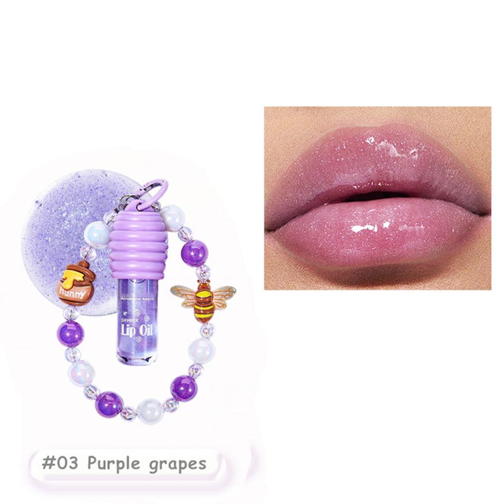 Mirror-Finish Lip Oil for Women - Tinted Hydrating Lip Gloss, Portable Lipstick for Daily Moisture