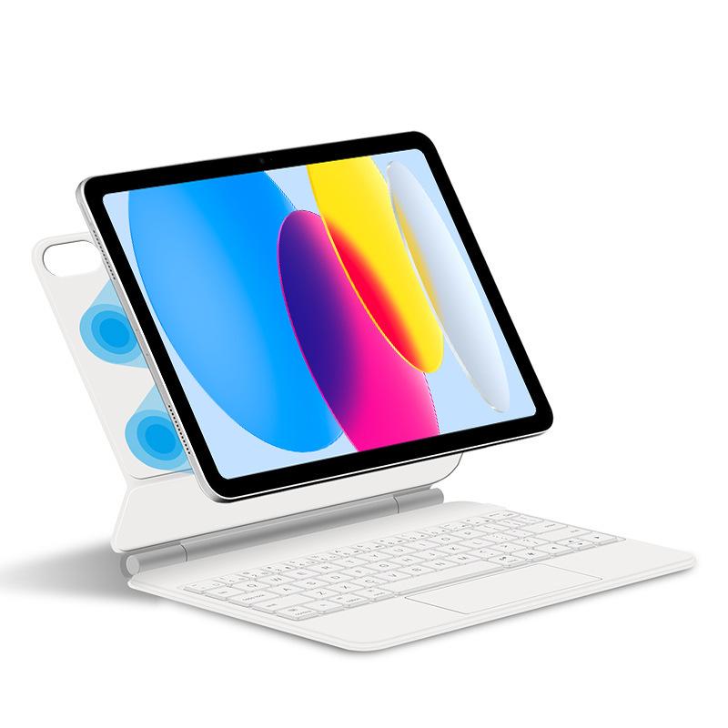Магнитный чехол-клавиатура Bluetooth для iPad 10/11 Magic Keyboard 10,9 дюйма - Поддерживает русский, японский, корейский и немецкий языки