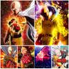 One Punch Man Янос, Сайтама Горячий анимационный постер и принт-декор, настенная живопись на холсте для гостиной, художественный принт без рамки