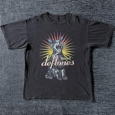 Deftones Скучающий Адреналин 90-е Черная Хлопковая Футболка Унисекс Футболка