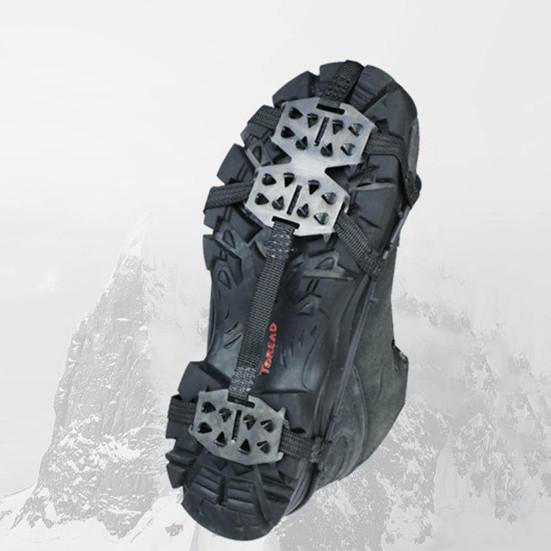 Compact Sturdy Foot Protector High Durability Heat Treated Snow Traction Insoles Outdoor Ice Claws Chain