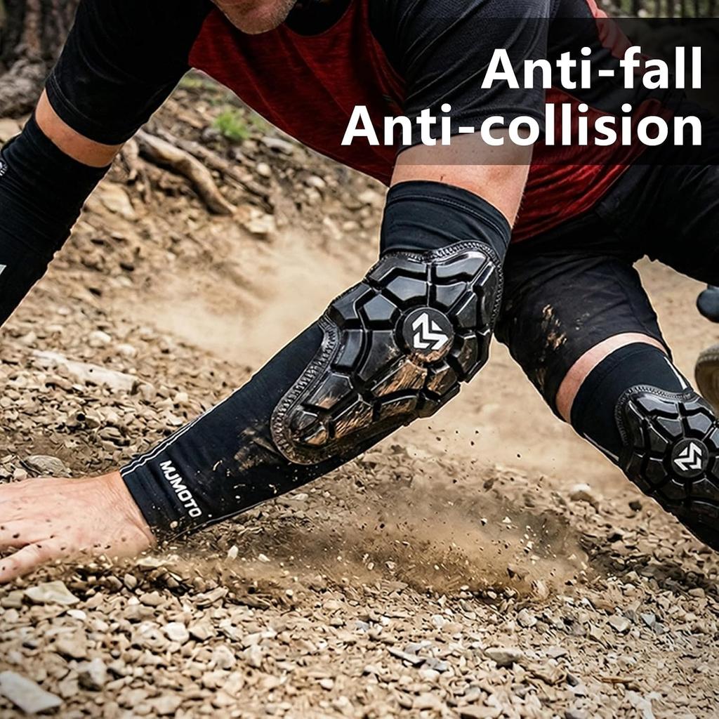 Motorcycle Elbow Pads - Dirt Bike &MTB & BMX Mountain Bike Accessories-Thickened Elbow Protection (Medium)