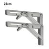 2Pcs Triangle Folding Angle Bracket Heavy Support Adjustable Wall Shelves Mounted Bench Table Shelves Home Hardware with Screws