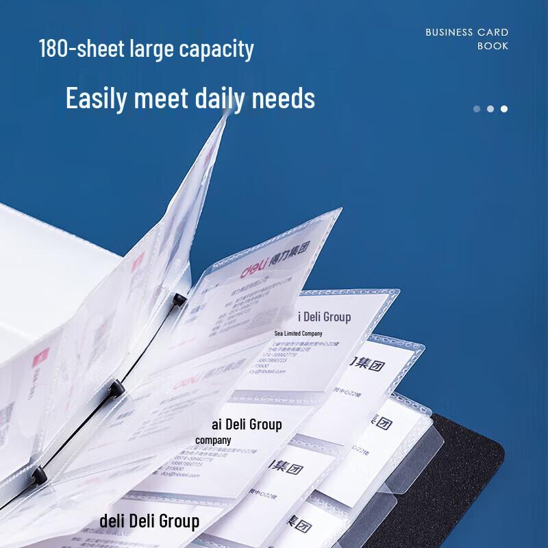 Deli Large Capacity Business Card Holder Album