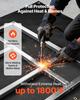 Welding Blanket, 1829mm x 2438mm Silicone Coated Fiberglass Welding Blanket, 1800°F Heat Resistant Safety Protection Blankets, Flame Retardant
