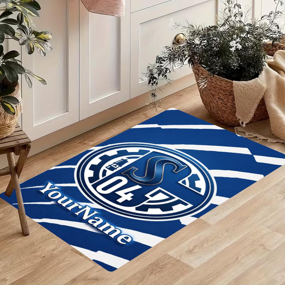Fc Schalke Customize Your Name Kitchen Rug Runner Rug Laundry Mat Hallway Entryway The Best Gift Choice