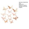 12 Pcs 3D Butterfly Wall Decor 3 Sizes Removable Hollow Mural Stickers for Bedroom Living Room Birthday Party Cake