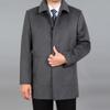 Мужское шерстяное пальто высокого качества, осеннее шерстяное пальто, полупальто, зимнее шерстяное кашемировое пальто, теплая шерстяная куртка