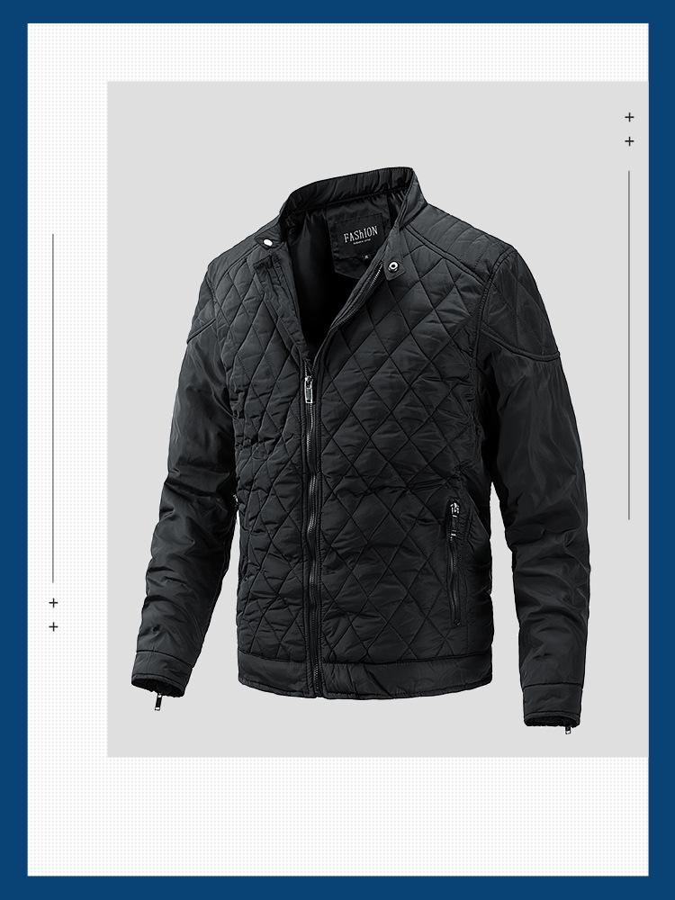 Мужская осенне-зимняя мотоциклетная куртка - Повседневная тонкая хлопковая куртка