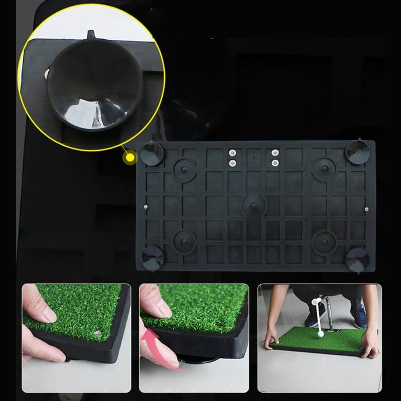 Durable Golf Swing Practice Trainer Adjustable Golf Hitting Aid Simulators Golf Swing Training Mat Golfing Accessory