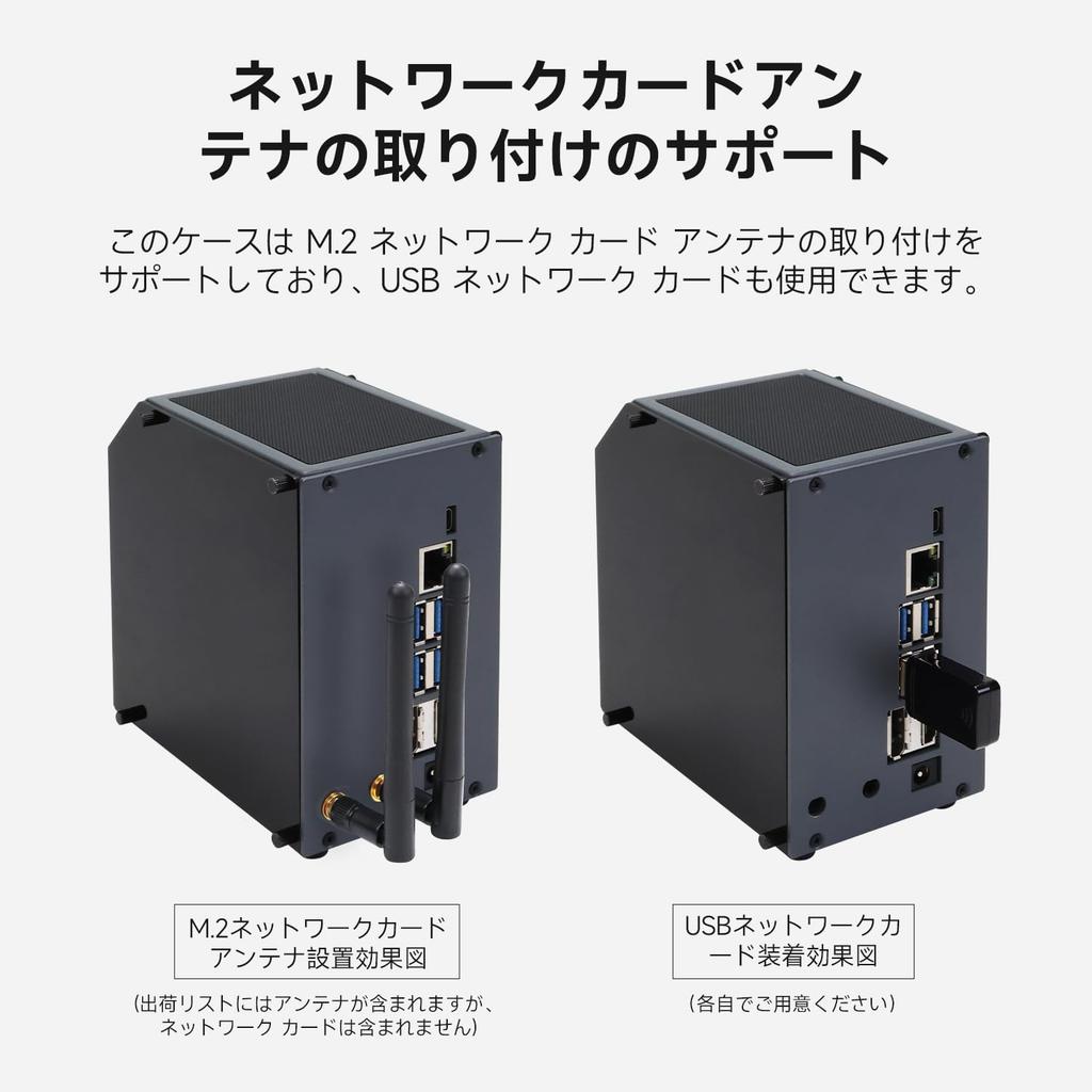 Yahboom Case Jetson Nano Orin NX Xavier NX Heat Dissipation Metal Mini PC Case with Cooling Fan Antenna RGB Light OLED Screen OLED Screen display data