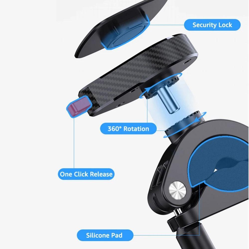 Bracket Holder Motorcycle Phone Holder Quick Lock Bike Phone Holder Cellphone Stand