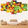 5 панелей тропический питательный баланс фрукты современный холст картина постер и принт настенное искусство домашний декор для гостиной без рамки