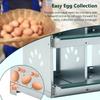 4 Compartment Wall Mount Galvanized Metal Chicken Nesting Boxes, Heavy Duty Egg Laying Nest Box for All Breeds of Hens