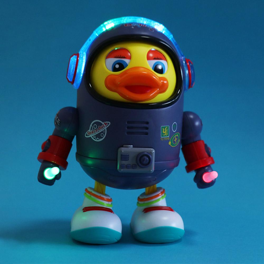 Interactive Electric Dance Space Duck Plastic Duck Musical Interactive Toy Desktop