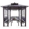Aluminum Alloy Garden Gazebo: New Chinese Style Outdoor Courtyard Sunshade Pavilion
