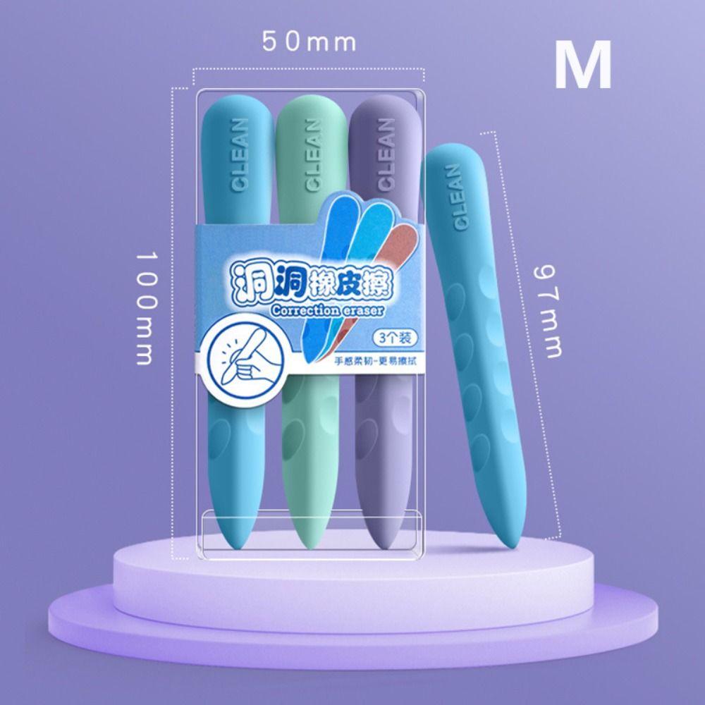 3PCS/Box Students Gift Huge Eraser Without Leaving Marks Rubber Eraser Giant Eraser  School Office