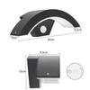 With Motion Sensor Outdoor Curved LED Wall Light  Outside Garden Porch